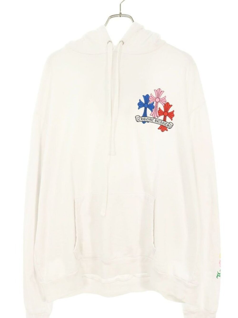 Chrome Hearts Mltcol Cem HD Plvr Multi Cemetery Cross Print Pullover Hoodie
